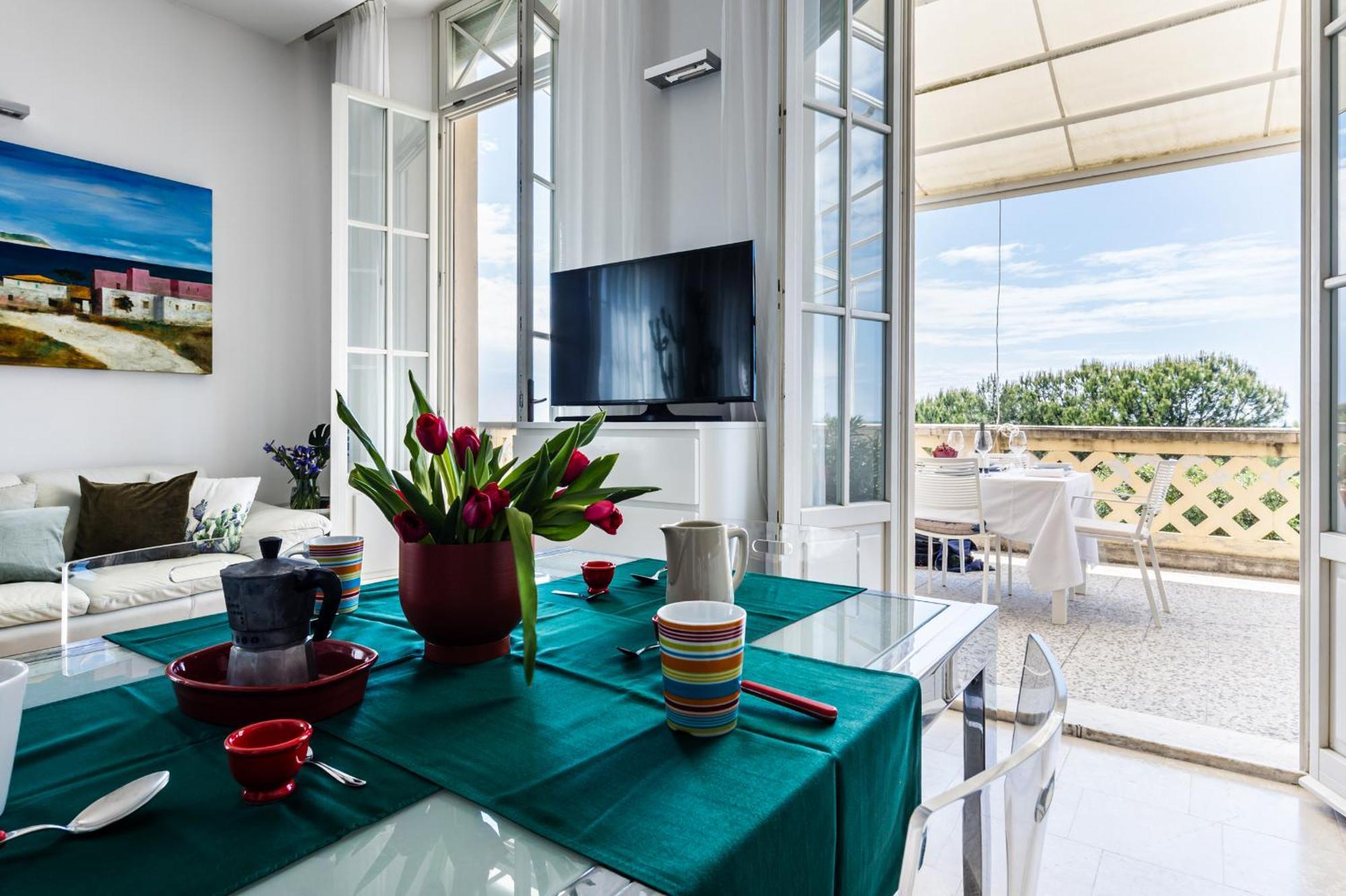 Вилла Amazing Sea View Flat Тиррения Экстерьер фото